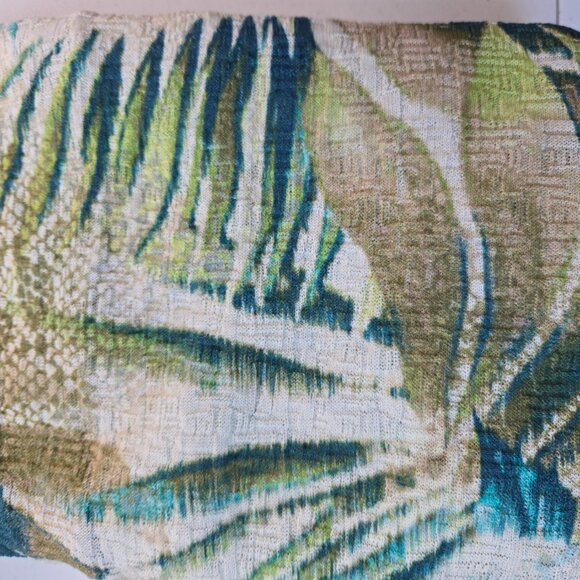 630-28 Chicos open front Tropical Palm Floral Cardigan Kimono Size 2 (12, LG) - Picture 8 of 9